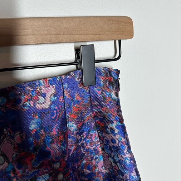 LK Bennett Women's Brunele Full Printed Midi Skirt Size 4 Abstract Artsy Bold - Picture 5 of 13